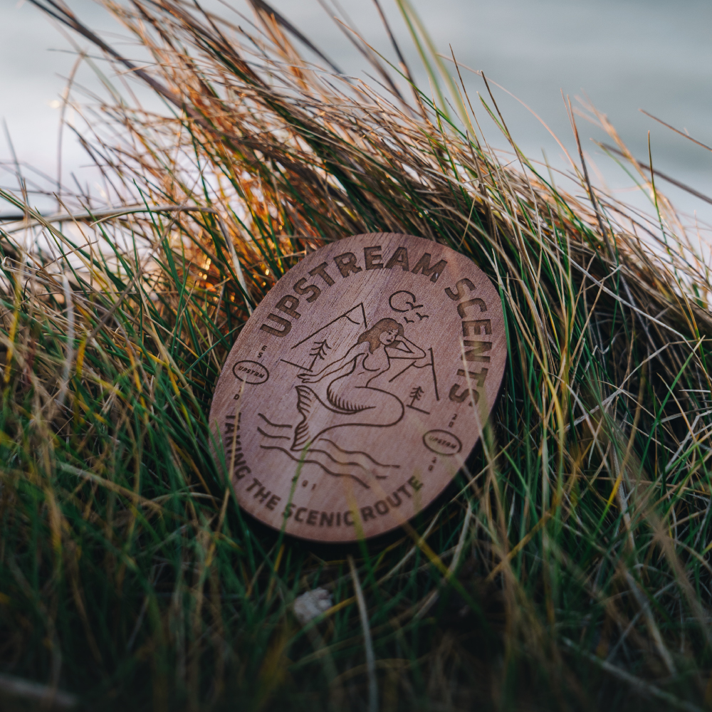 Mermaid car diffuser on the beach in england